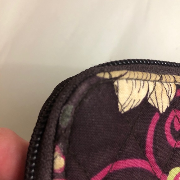 Vera Bradley Mod floral 8"x4.5" wristlet wallet pocketbook c. 2007 clutch bag - Picture 10 of 10